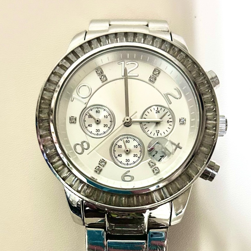 Silpada Finishing Touch Silver CZ Watch